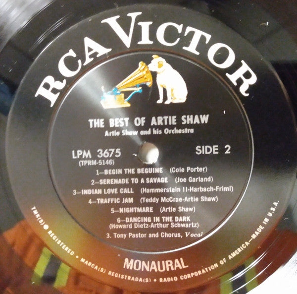 Artie Shaw : The Best Of Artie Shaw (LP, Comp, Mono)