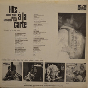 Horst Wende And His Accordeon Band* : Hits À La Carte (LP, Comp)