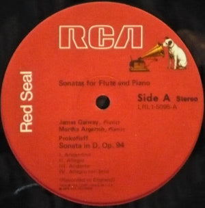 James Galway, Martha Argerich, Prokofieff*, Franck* : Sonatas For Flute And Piano (LP)