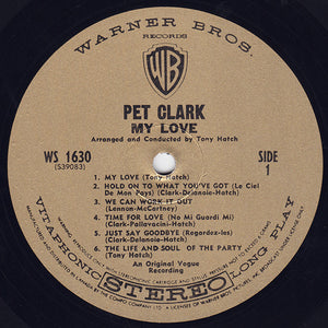 Pet Clark* : A Sign Of The Times / My Love (LP, Album, RE)