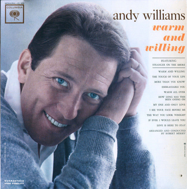 Andy Williams : Warm And Willing (LP, Album, Mono)
