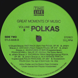 Arthur Fiedler And The Boston Pops Orchestra : Great Moments Of Music Volume 8 Polkas (LP, Comp)