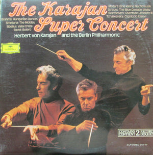 Herbert von Karajan And The Berlin Philharmonic* : The Karajan Super Concert (2xLP, Comp)