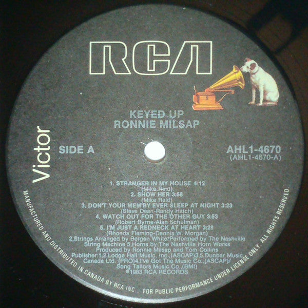 Ronnie Milsap : Keyed Up (LP, Album)