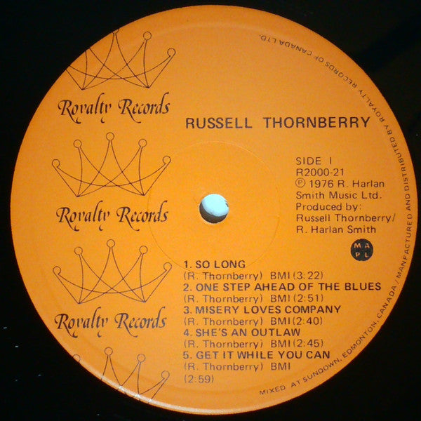 Russell Thornberry : Ten Dollar Songs (LP, Album)