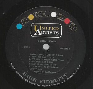 Bobby Lewis (6) : How Long Has It Been (LP, Album, Mono)
