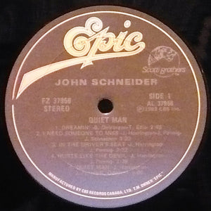 John Schneider : Quiet Man (LP, Album)