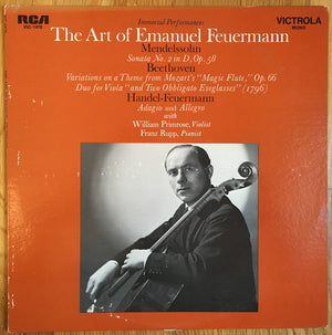 Emanuel Feuermann : The Art of Emanuel Feuermann (LP, Album, Mono, RE)