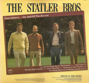 The Statler Bros.* : Entertainers...On And Off The Record (LP, Album)