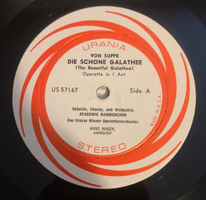 Franz von Suppé - Elizabeth Roon*, Waldemar Kmentt, Kurt Preger, Otto Wiener, Hans Hagen : The Beautiful Galatea (Die Schöne Galathee) (LP)