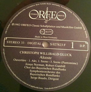 Christoph Willibald Gluck / Jessye Norman •  Nicolai Gedda •  Tom Krause •  Bernd Weikl •  Siegmund Nimsgern / Chor* Und Symphonieorchester Des Bayerischen Rundfunks* / Serge Baudo : Alceste (3xLP, DMM + Box)