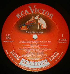 Patrice Munsel : The Merry Widow (An Original Cast Album) (LP, Dyn)