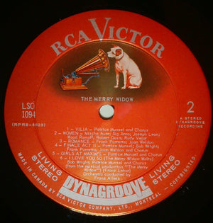 Patrice Munsel : The Merry Widow (An Original Cast Album) (LP, Dyn)