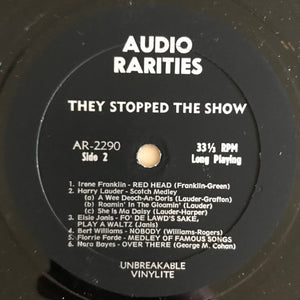 Various : They Stopped The Show (LP, Comp)