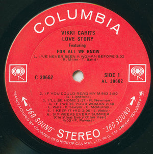 Vikki Carr : Vikki Carr's Love Story (LP)
