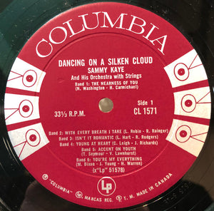 Sammy Kaye And His Orchestra With Strings* : Dancing On A Silken Cloud (LP, Album, Mono)