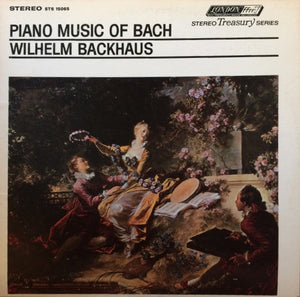 Wilhelm Backhaus, Bach* : Piano Music Of Bach (LP, RE)