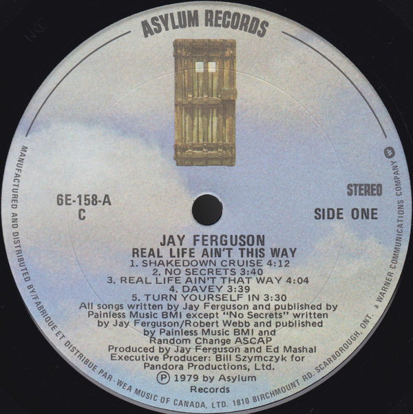 Jay Ferguson : Real Life Ain't This Way (LP, Album)