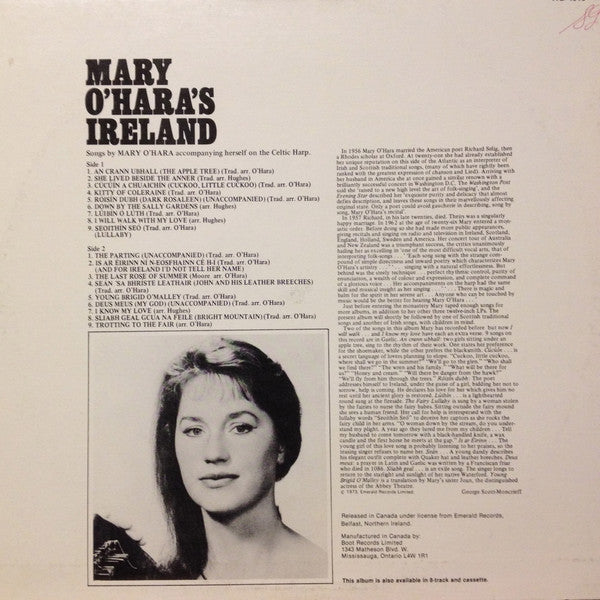 Mary O'Hara : Mary O'Hara's Ireland (LP)