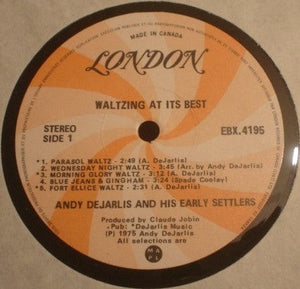 Andy Dejarlis And His Early Settlers* - Waltzing At Its Best (LP) - Funky Moose Records 2306936866-LOT002 Used Records