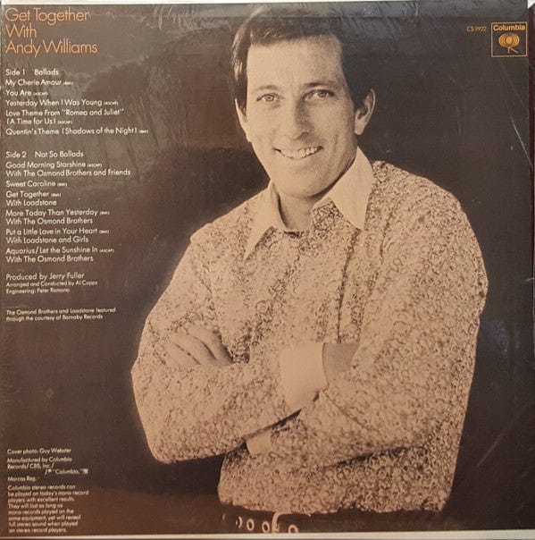 Andy Williams - Get Together With Andy Williams (LP, Album) - Funky Moose Records 2371797154-LOT004 Used Records
