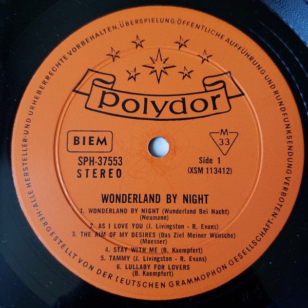 Bert Kaempfert And His Orchestra* - Wonderland By Night (LP, Album, RE) - Funky Moose Records 2374901380-LOT004 Used Records