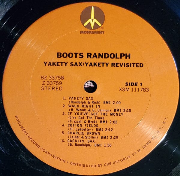 Boots Randolph - Yakety Sax/Yakety Revisited  (2xLP, Comp) - Funky Moose Records 2214355657-JH5 Used Records