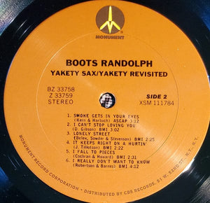 Boots Randolph - Yakety Sax/Yakety Revisited  (2xLP, Comp) - Funky Moose Records 2214355657-JH5 Used Records
