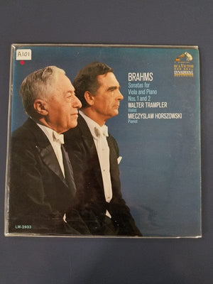 Brahms*, Walter Trampler, Mieczyslaw Horszowski - Sonatas For Viola And Piano Nos. 1 And 2 (LP) - Funky Moose Records 2199476189-JH5 Used Records