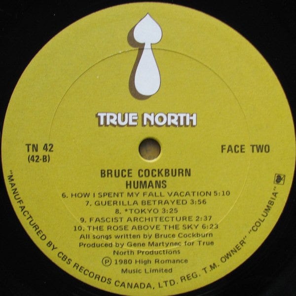 Bruce Cockburn - Humans (LP, Album) - Funky Moose Records 2442364088-LOT005 Used Records