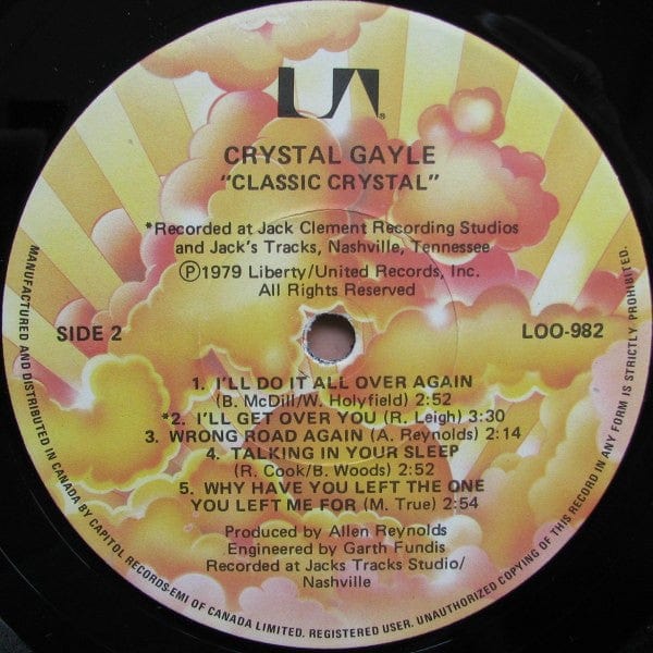 Crystal Gayle - Classic Crystal (LP, Comp) - Funky Moose Records 2409254786-LOT004 Used Records