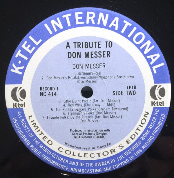 Don Messer - A Tribute To Don Messer Vol. One (LP, Comp) - Funky Moose Records 2266628986-mp005 Used Records