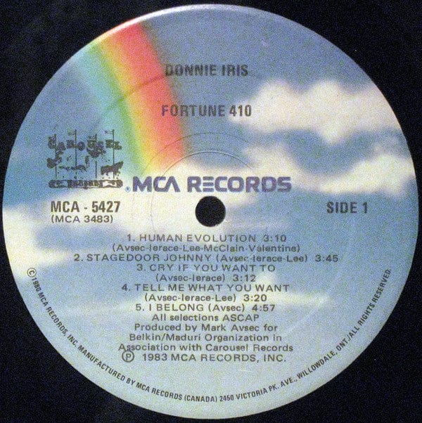 Donnie Iris - Fortune 410 (LP, Album) - Funky Moose Records 2306907217-LOT003 Used Records