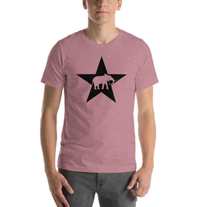 Elephants & Stars Premium Black Star Short-Sleeve Unisex T-ShirtHeather OrchidS