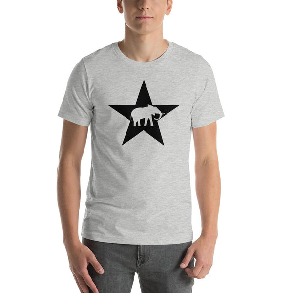 Elephants & Stars Premium Black Star Short-Sleeve Unisex T-ShirtAthletic HeatherS