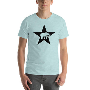Elephants & Stars Premium Black Star Short-Sleeve Unisex T-ShirtHeather Prism Ice BlueXS
