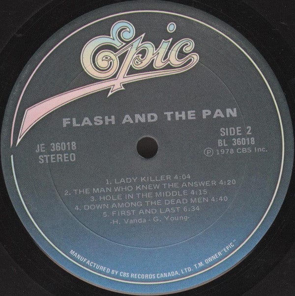 Flash And The Pan* - Flash And The Pan (LP, Album) - Funky Moose Records 2395213792-LOT004 Used Records
