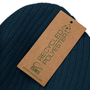 Funky Moose Ribbed knit beanie