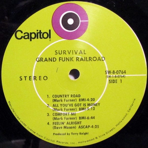 Grand Funk* - Survival (LP, Album, Club, Pin) - Funky Moose Records 2451480341-LOT006 Used Records
