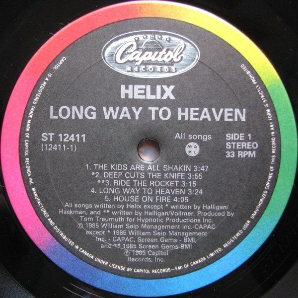 Helix (3) - Long Way To Heaven (LP, Album) - Funky Moose Records 2451473690-LOt006 Used Records