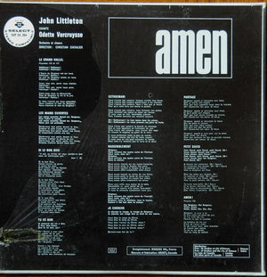 John Littleton - Amen - J.Littleton Chante O.Vercruysse (LP, Album) - Funky Moose Records 2357948677-MP004 Used Records