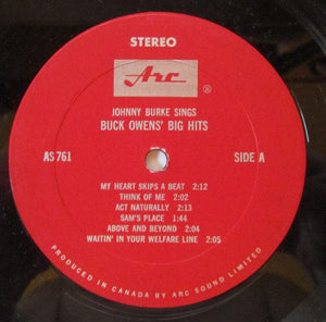 Johnny Burke (5) - Johnny Burke Sings Buck Owens' Big Hits (LP, Album) - Funky Moose Records 2355382426-LOT002 Used Records