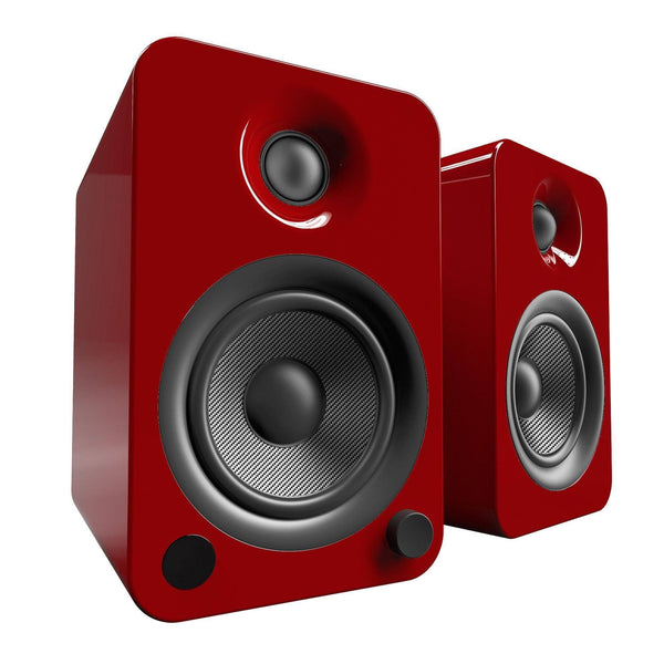 Kanto YU4 Powered Speakers with Bluetooth and Phono PreampSpeakersGloss Red
