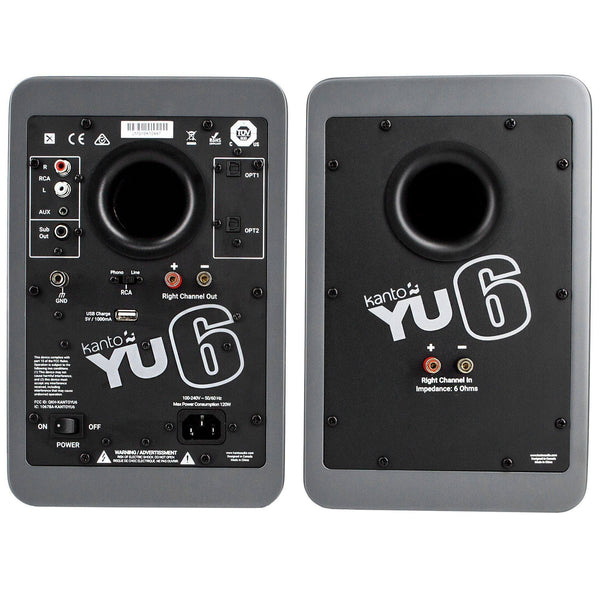Kanto YU6 Powered Speakers with Bluetooth and Phono PreampSpeakers