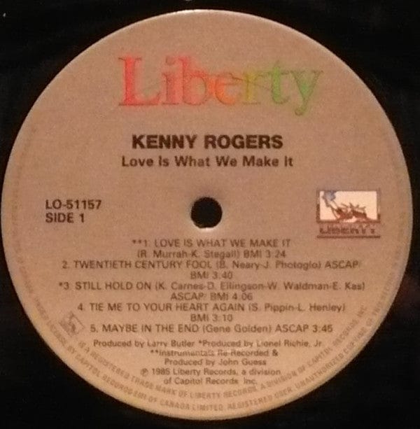 Kenny Rogers - Love Is What We Make It (LP, Album) - Funky Moose Records 2442444662-LOT005 Used Records