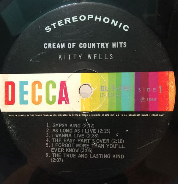 Kitty Wells - Cream Of Country Hits (LP) - Funky Moose Records 2364016693-JP5 Used Records