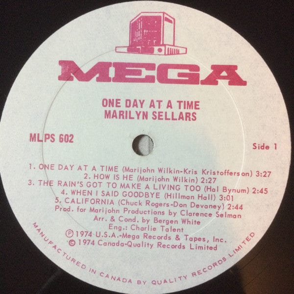 Marilyn Sellars - One Day At A Time (LP, Album) - Funky Moose Records 2315386612-LOT002 Used Records