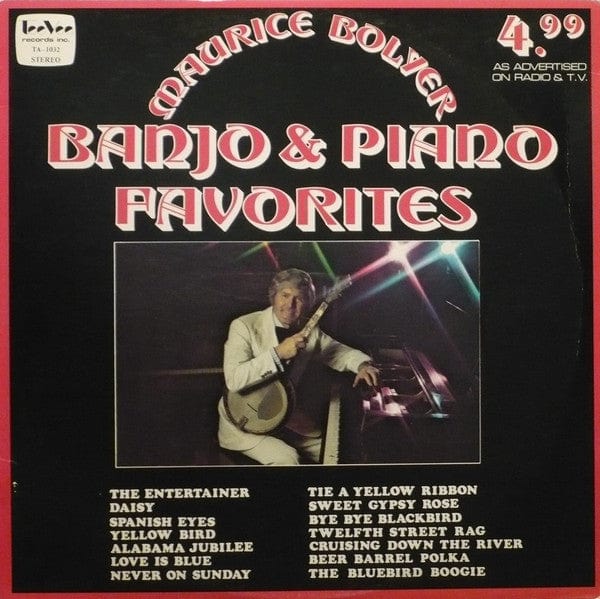 Maurice Bolyer - Banjo & Piano Favorites (LP) - Funky Moose Records 2361647326-LOT004 Used Records