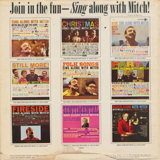 Mitch Miller And The Gang - Memories Sing Along With Mitch (LP, Album, Mono) - Funky Moose Records 2321128909-LOT002 Used Records