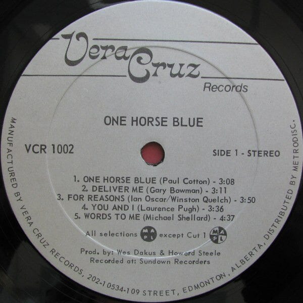 One Horse Blue - One Horse Blue (LP, Album) - Funky Moose Records 2228054059-JP5 Used Records